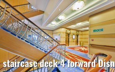 staircase deck 4 forward Disney Dream staircase deck 4 forward Disney Dream