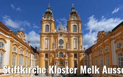 Stiftkirche Kloster Melk Aussenansicht 03.04.2015 Stiftkirche Kloster Melk Aussenansicht 03.04.2015