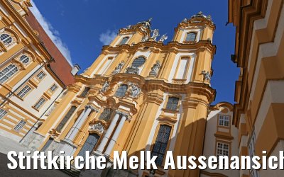 Stiftkirche Melk Aussenansicht 03.04.2015 Stiftkirche Melk Aussenansicht 03.04.2015