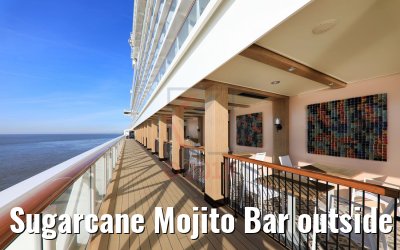 Sugarcane Mojito Bar outside area Norwegian Encore Sugarcane Mojito Bar outside area Norwegian Encore