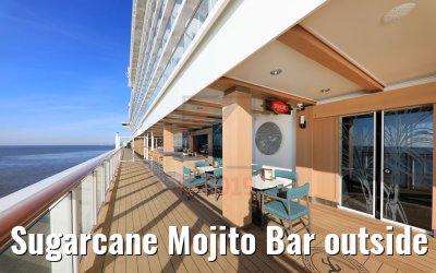 Sugarcane Mojito Bar outside area Norwegian Encore Sugarcane Mojito Bar outside area Norwegian Encore
