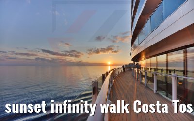 sunset infinity walk Costa Toscana sunset infinity walk Costa Toscana