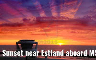 Sunset near Estland aboard MS Hamburg 10.07.2018 Sunset near Estland aboard MS Hamburg 10.07.2018
