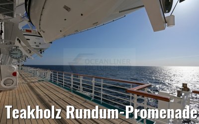 Teakholz Rundum-Promenade MS Artania Teakholz Rundum-Promenade MS Artania