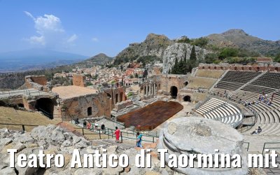 Teatro Antico di Taormina mit Blick auf Ätna 12.06.2018 Teatro Antico di Taormina mit Blick auf Ätna 12.06.2018
