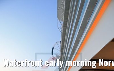 Waterfront early morning Norwegian Bliss Waterfront early morning Norwegian Bliss