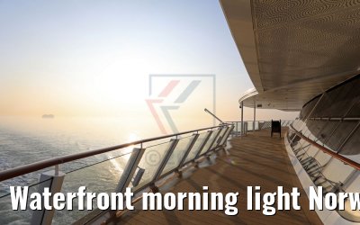 Waterfront morning light Norwegian Bliss Waterfront morning light Norwegian Bliss