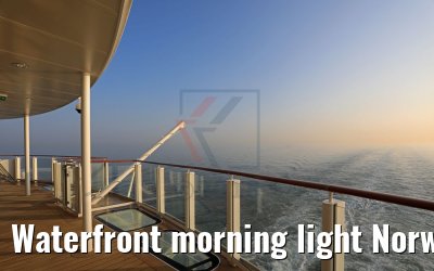 Waterfront morning light Norwegian Bliss Waterfront morning light Norwegian Bliss
