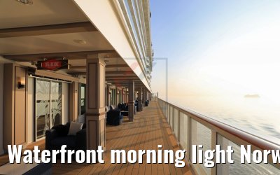 Waterfront morning light Norwegian Bliss Waterfront morning light Norwegian Bliss