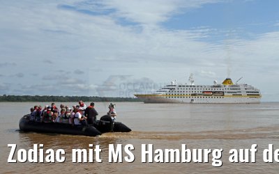 Zodiac mit MS Hamburg auf dem Amazonas 11.01.2015 Zodiac mit MS Hamburg auf dem Amazonas 11.01.2015