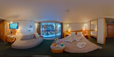 2-Bett Kabine 320 mit Balkon Promenadendeck MS Primadonna