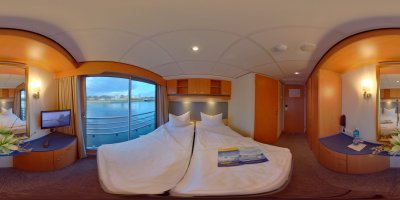 Kabine 201 Panoramadeck MS Sans Souci Doppelbett