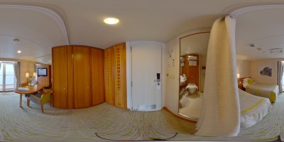 Kabine 616 MS Seaventure Panorama mit Badblick