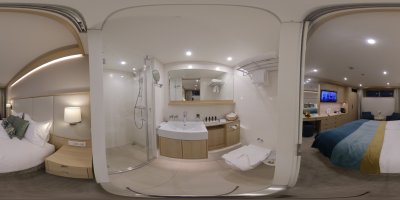 Kabinenbeispiel MS Adora 108 Neptundeck Panorama mit Bad