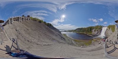 Montmorency Fall Quebec Canada view 30.09.2019