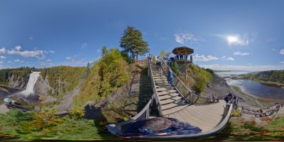Montmorency Fall Quebec Canada view 30.09.2019