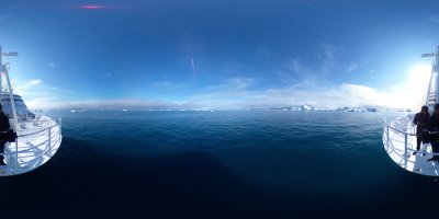 Panorama Bug MS Hamburg Grönland Icefjord