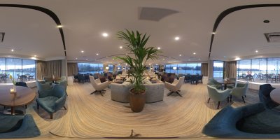 Panorama Lounge MS Adora Blick vom Bug