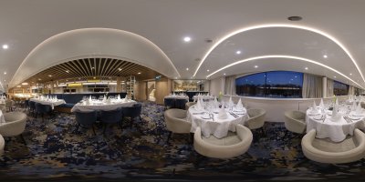 Panorama Restaurant MS Adora Blick von der Seite