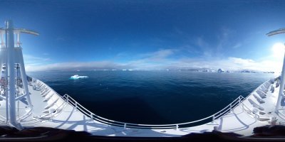 Panoramablick Bug MS Hamburg Grönland Icefjord