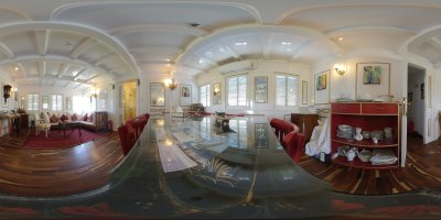Restaurant und Lounge innen Dahabiya Abundance 360-Grad Panorama