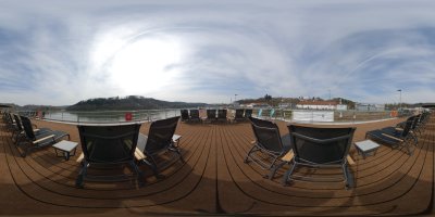 Sonnendeck MS Adora vorderer Bereich