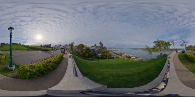 Terrasse Dufferin and panoramic view Quebec 30.09.2019