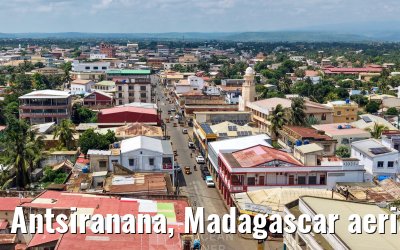 Antsiranana, Madagascar aerial views