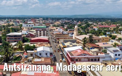 Antsiranana, Madagascar aerial views