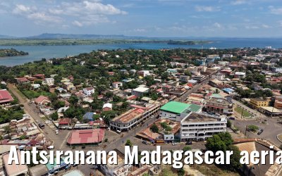 Antsiranana Madagascar aerial views and MS Hamburg