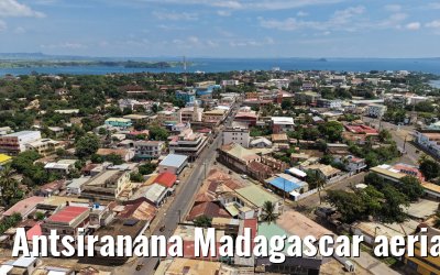Antsiranana Madagascar aerial views and MS Hamburg