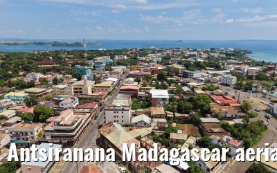 Antsiranana Madagascar aerial views and MS Hamburg