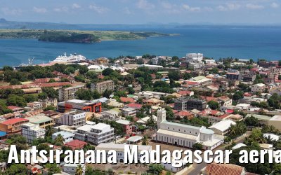 Antsiranana Madagascar aerial views and MS Hamburg