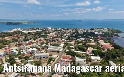 Antsiranana Madagascar aerial views and MS Hamburg