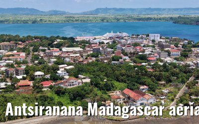 Antsiranana Madagascar aerial views and MS Hamburg