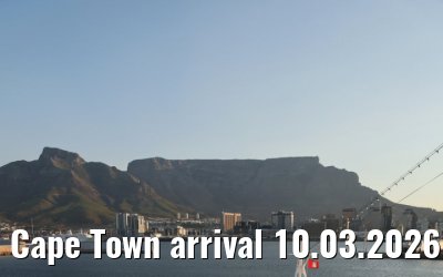 Cape Town arrival 10.03.2026