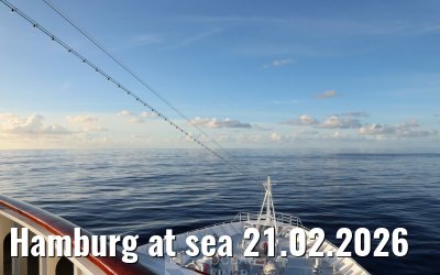 Hamburg at sea 21.02.2026