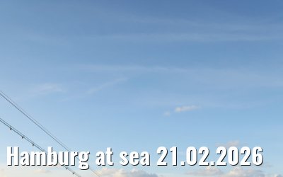 Hamburg at sea 21.02.2026