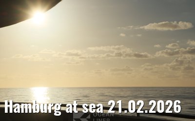 Hamburg at sea 21.02.2026