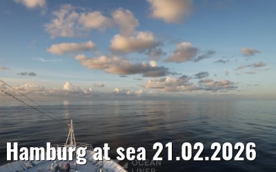 Hamburg at sea 21.02.2026