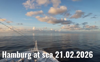 Hamburg at sea 21.02.2026