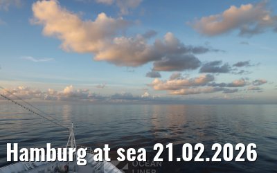 Hamburg at sea 21.02.2026