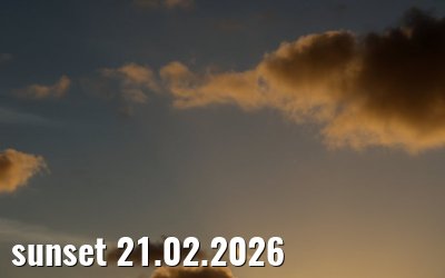 sunset 21.02.2026