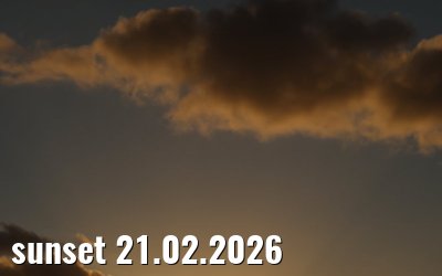 sunset 21.02.2026