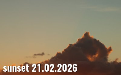 sunset 21.02.2026