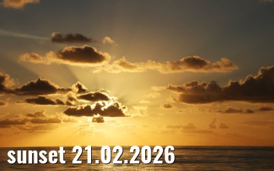 sunset 21.02.2026