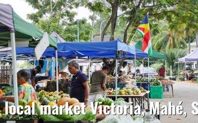 local market Victoria, Mahé, Seychelles