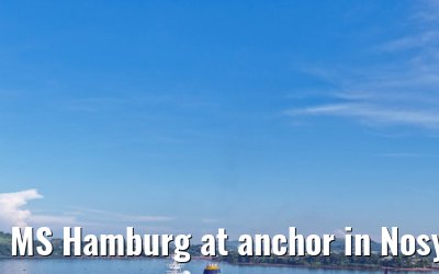 MS Hamburg at anchor in Nosy Be, Madagascar