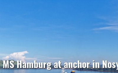 MS Hamburg at anchor in Nosy Be, Madagascar