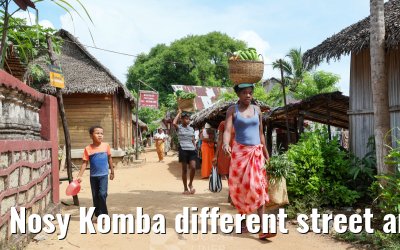 Nosy Komba different street and island impressions